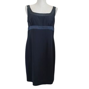 Evan Picone Dress Black Sleeveless LBD Lined Womens 14